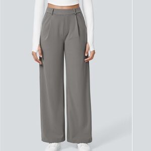 HALARA Women's Wide-Leg Pants in Gray